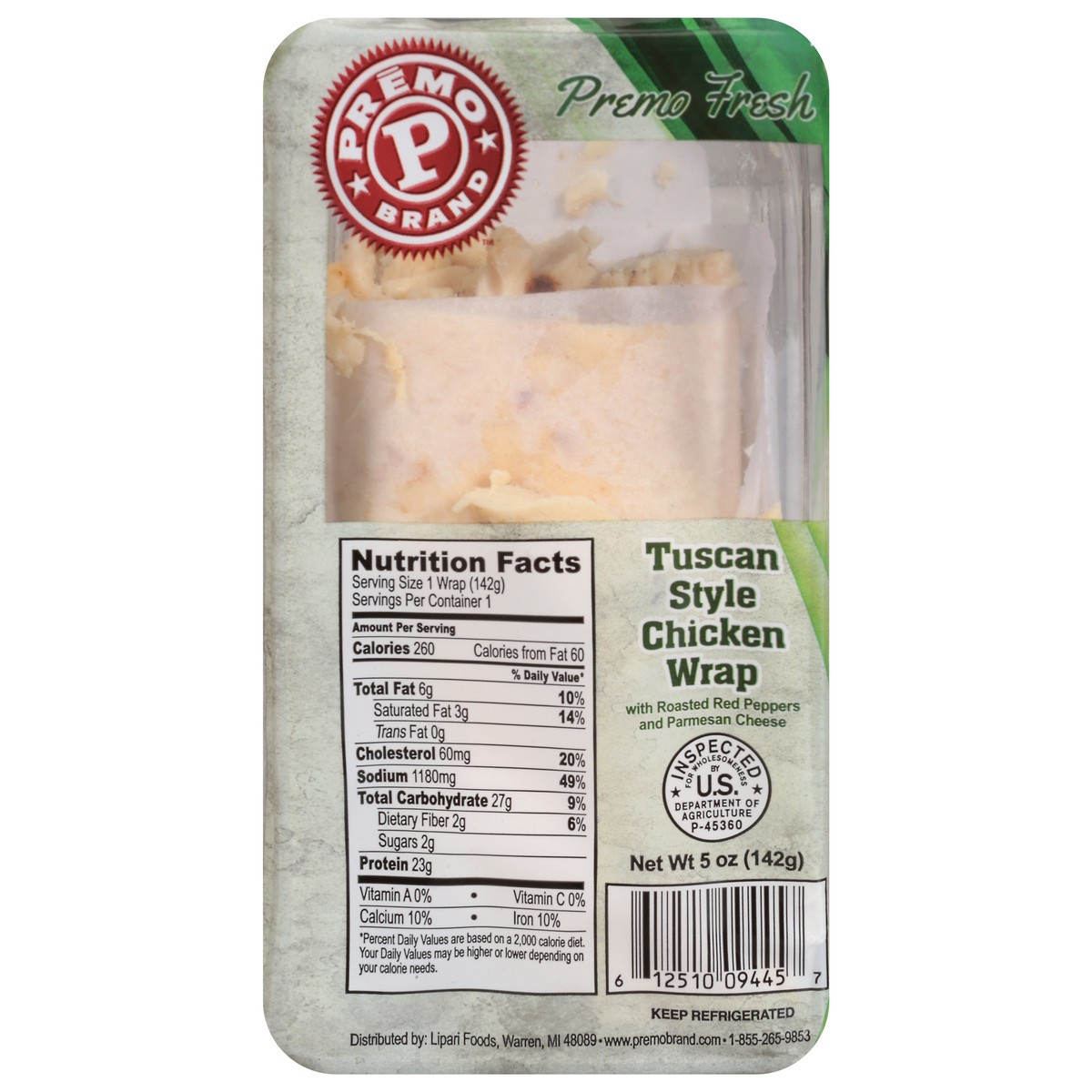 slide 5 of 13, Premo Wrap Tuscan Chicken 5 Oz, 5 oz