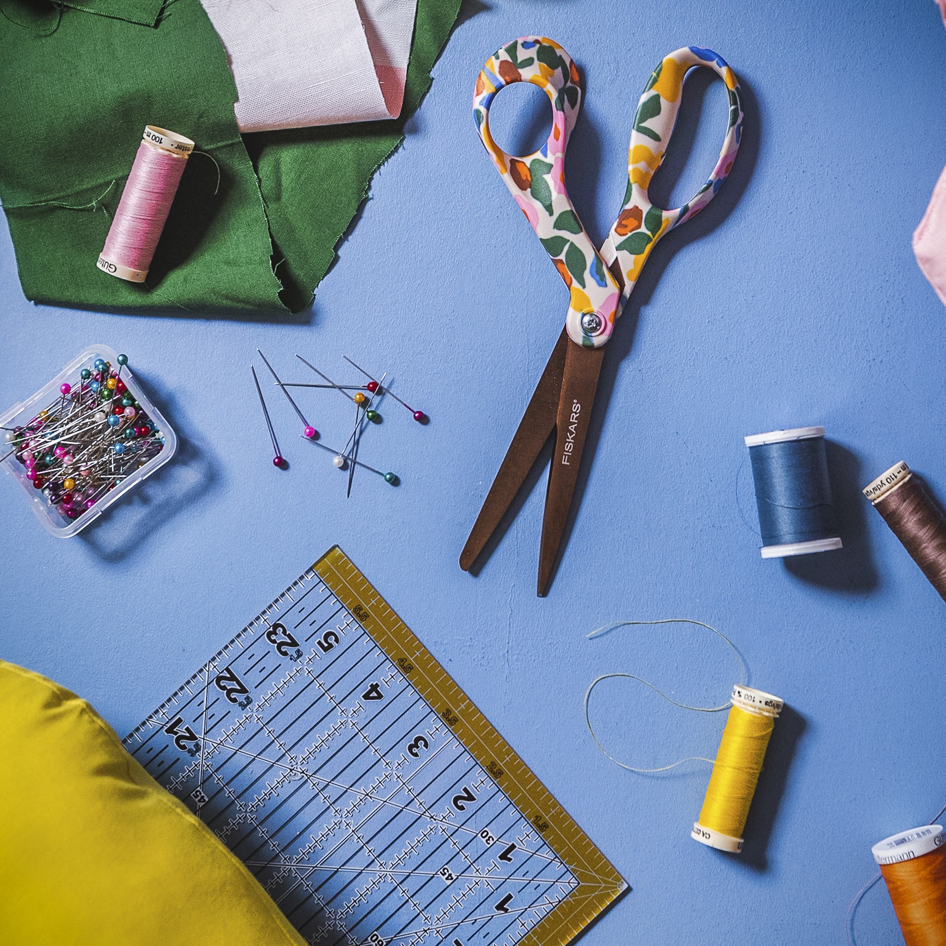 slide 3 of 7, Fiskars Created With Fiskars 8" Playful Posies Scissors, 8 in