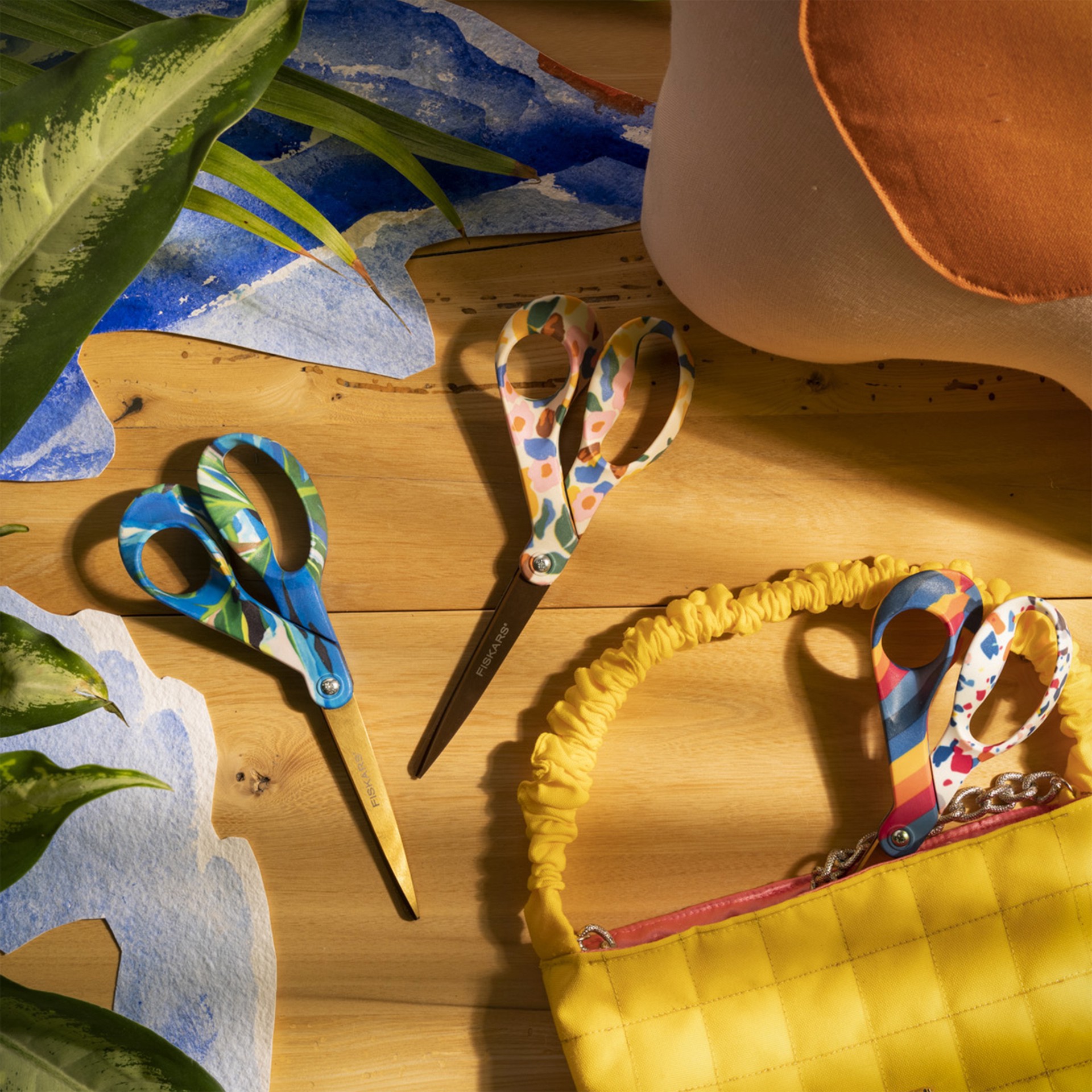 slide 5 of 7, Fiskars Created With Fiskars 8" Playful Posies Scissors, 8 in