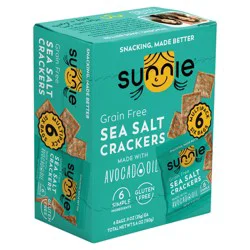 Sunnies Grain Free Sea Salt Crackers 3.6 oz