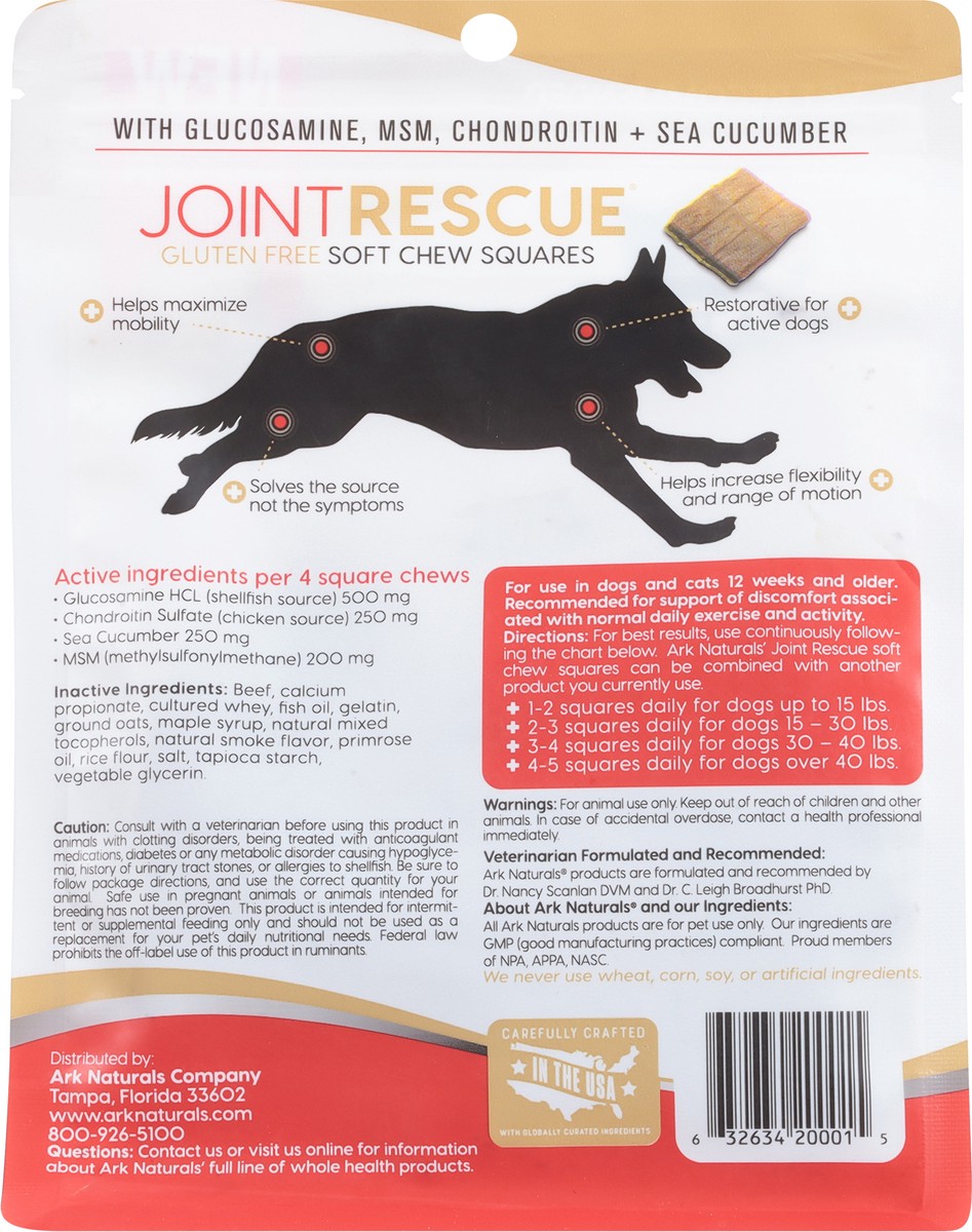 slide 8 of 13, Ark Naturals Joint Rescue Gluten Free Beef Flavor Chew Squares 9 oz, 9 oz