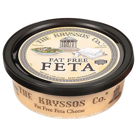 slide 1 of 1, Kryssos Feta Crumbled Fat Free - 4 Oz, 4 oz