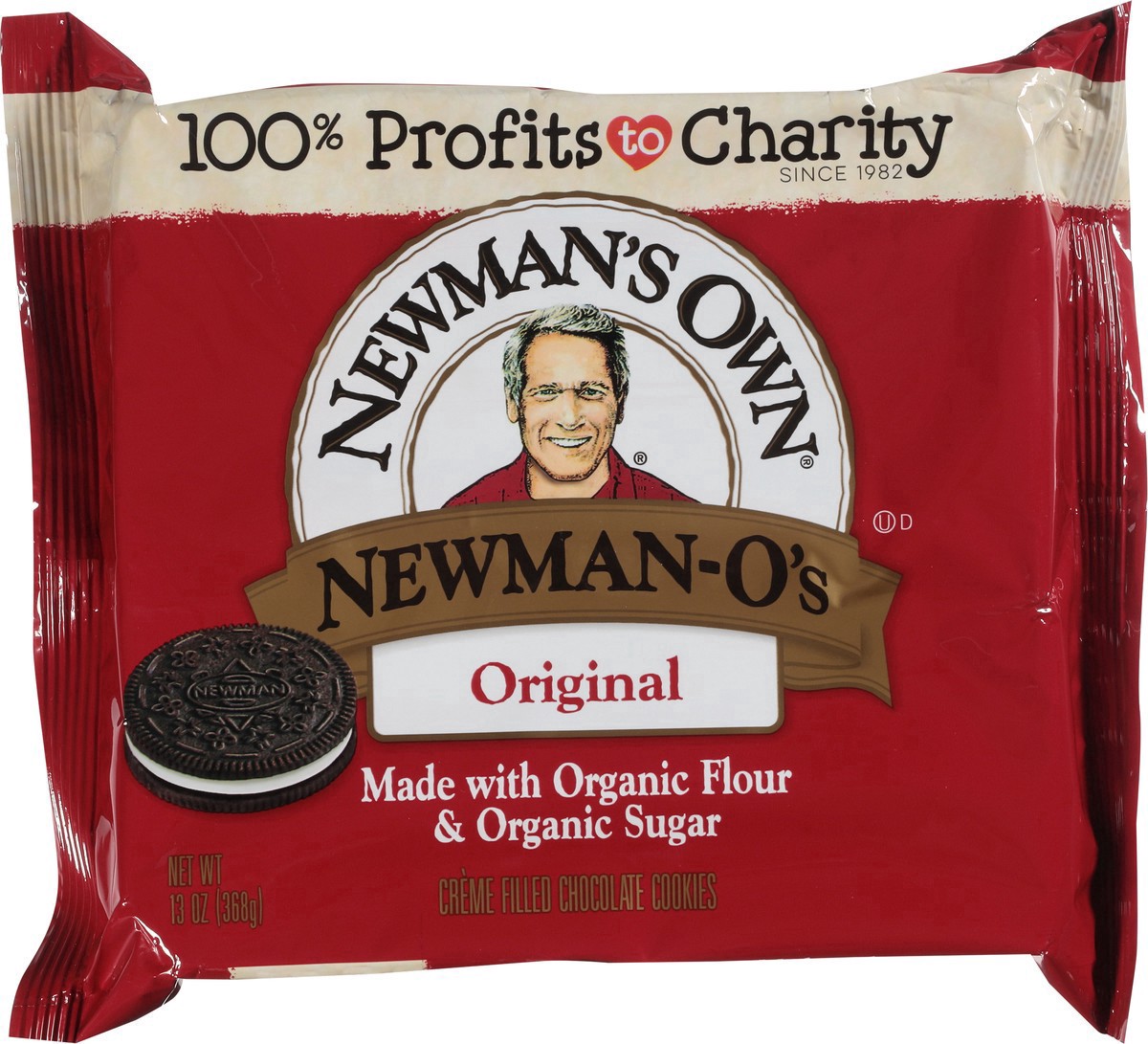 slide 11 of 12, Newman's Own Choc Vanilla Creme Cookie, 13 oz