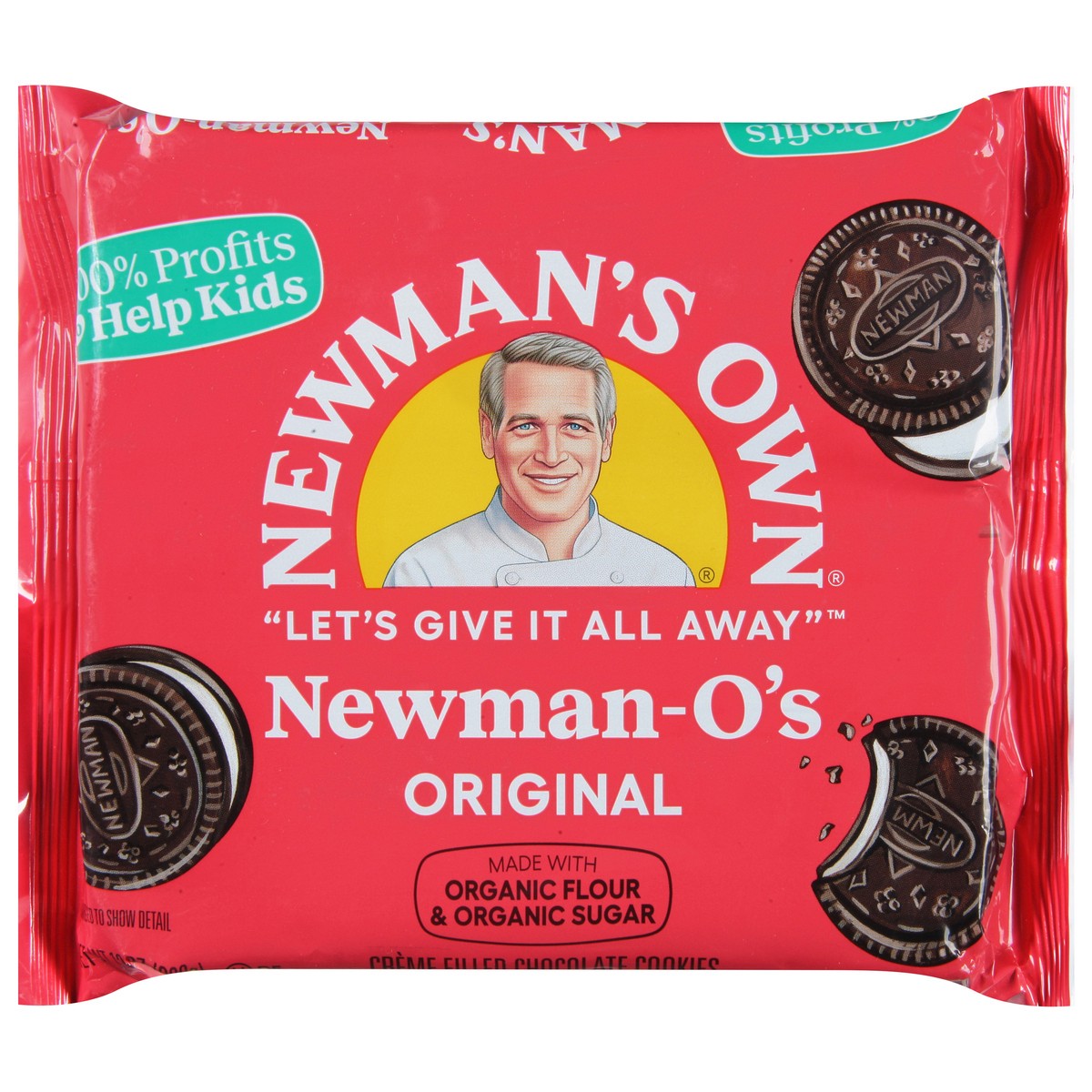 slide 1 of 12, Newman's Own Choc Vanilla Creme Cookie, 13 oz