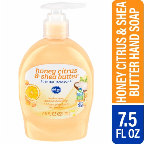 slide 1 of 4, Kroger Honey Citrus & Shea Butter Liquid Hand Soap, 7.5 fl oz