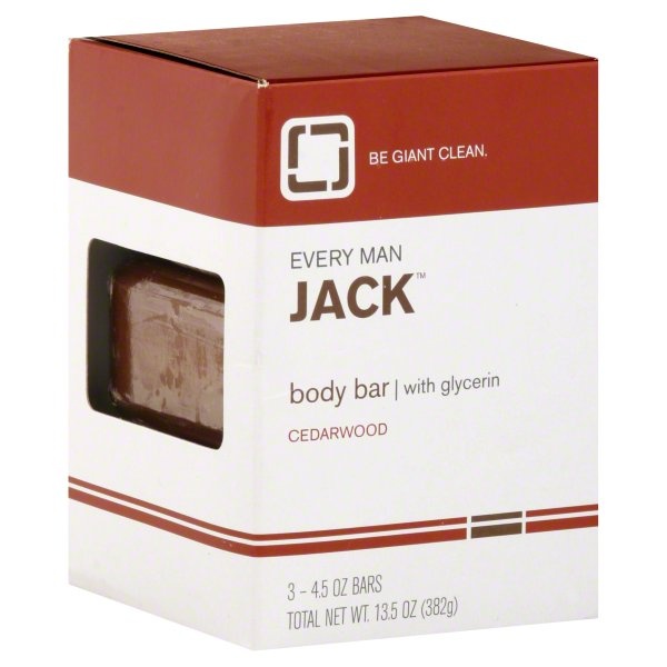 slide 1 of 1, Every Man Jack Cedarwood Body Bar Soap With Shea Butter, 7 oz