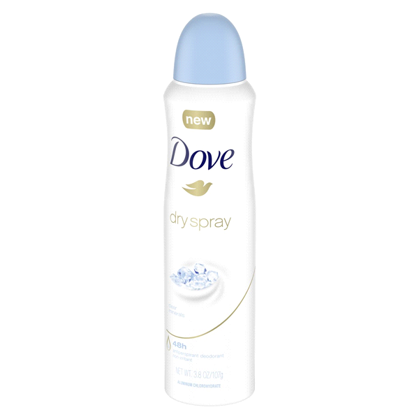 slide 10 of 21, Dove Advanced Care Antiperspirant Deodorant Spray Clear Minerals, 3.8 oz, 3.8 oz