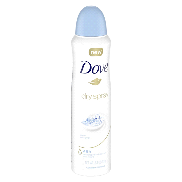 slide 21 of 21, Dove Advanced Care Antiperspirant Deodorant Spray Clear Minerals, 3.8 oz, 3.8 oz