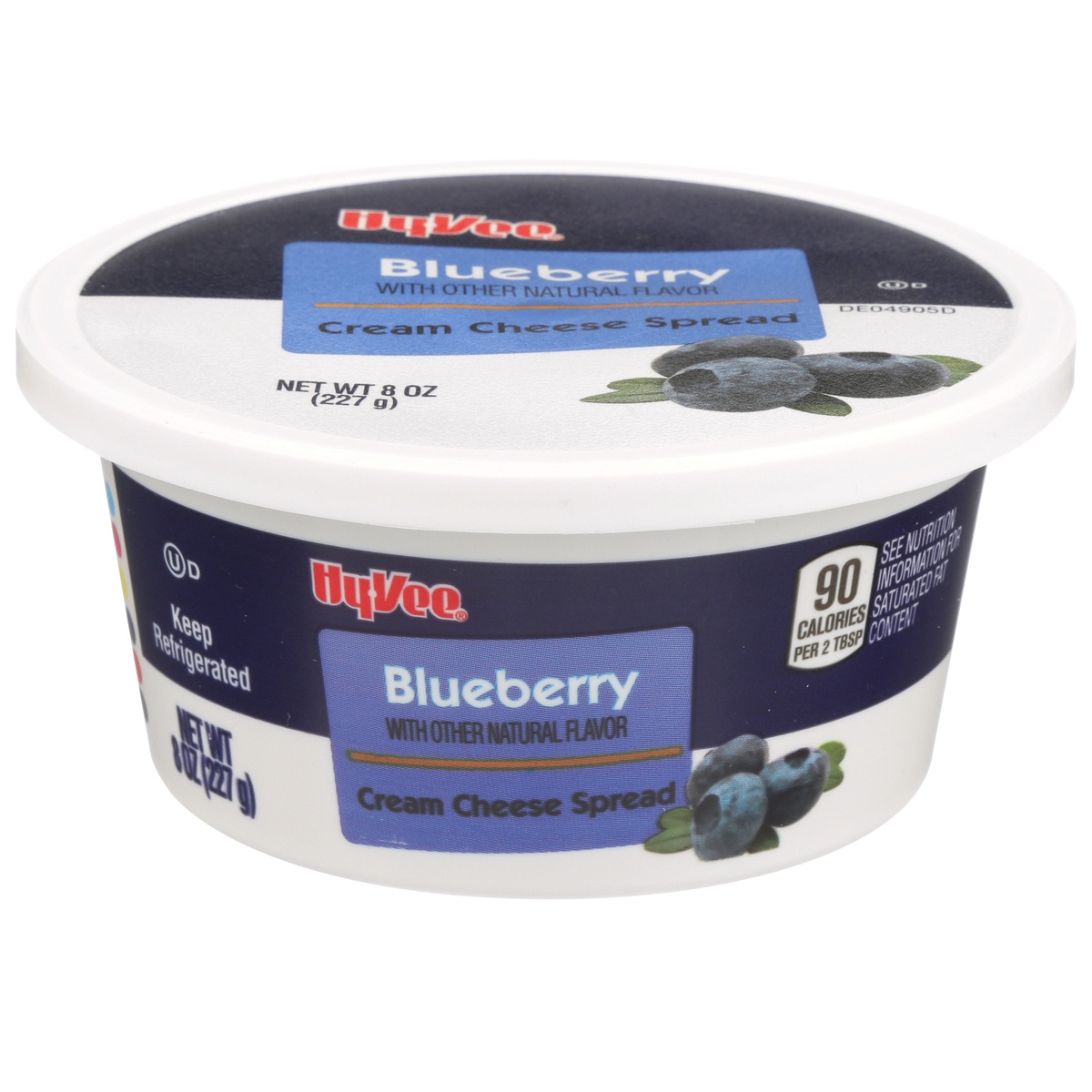 slide 1 of 1, Hy-vee Blueberry Cream Cheese Spread, 8 oz
