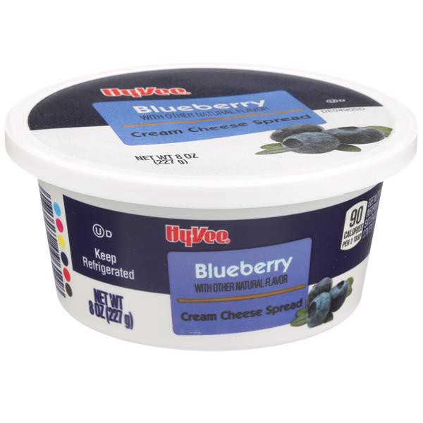 slide 1 of 1, Hy-vee Blueberry Cream Cheese Spread, 8 oz