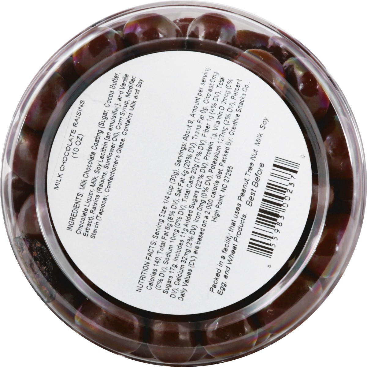 slide 8 of 10, Creative Snacks Co. Dark Chocolate Raisins, 10 oz