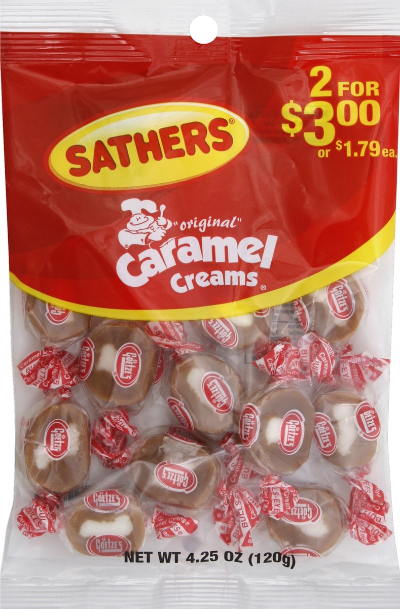 slide 1 of 3, Sathers Caramel Creams 4.25 oz, 4.25 oz