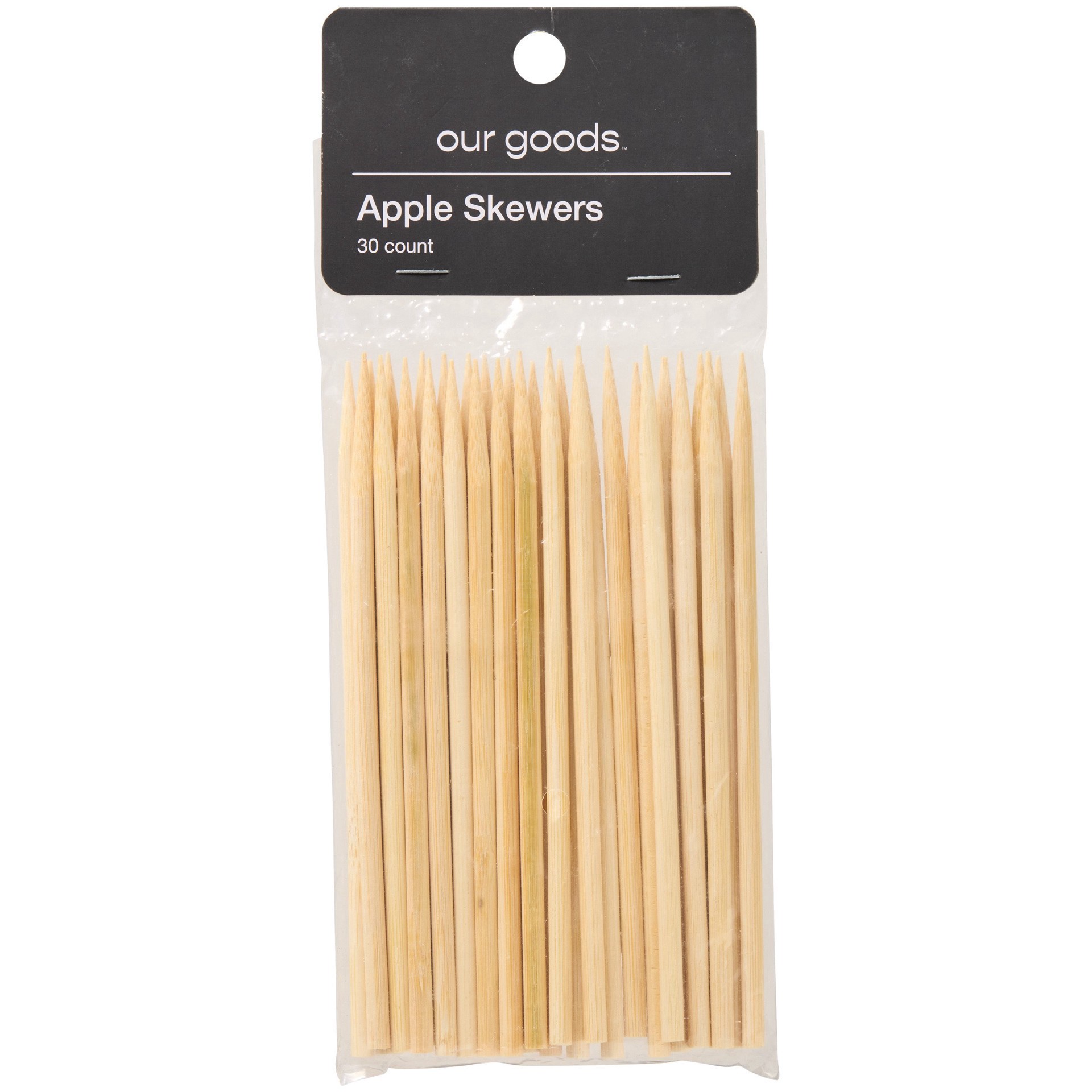 slide 1 of 1, our goods Apple Skewers, 30 ct