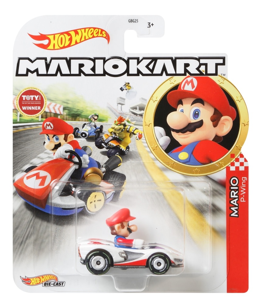 slide 1 of 1, Hot Wheels Mattel Hot Wheels Mariokart Mario P-Wing Vehicle, 1 ct