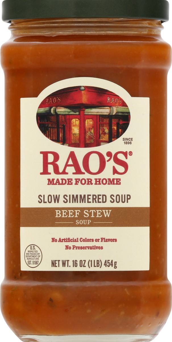 slide 4 of 11, Rao's Homemade Beef Stew Soup 16 oz, 16 oz