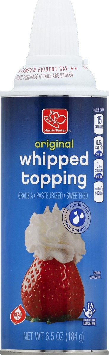 slide 2 of 2, Harris Teeter Original Whipped Topping, 6.5 oz