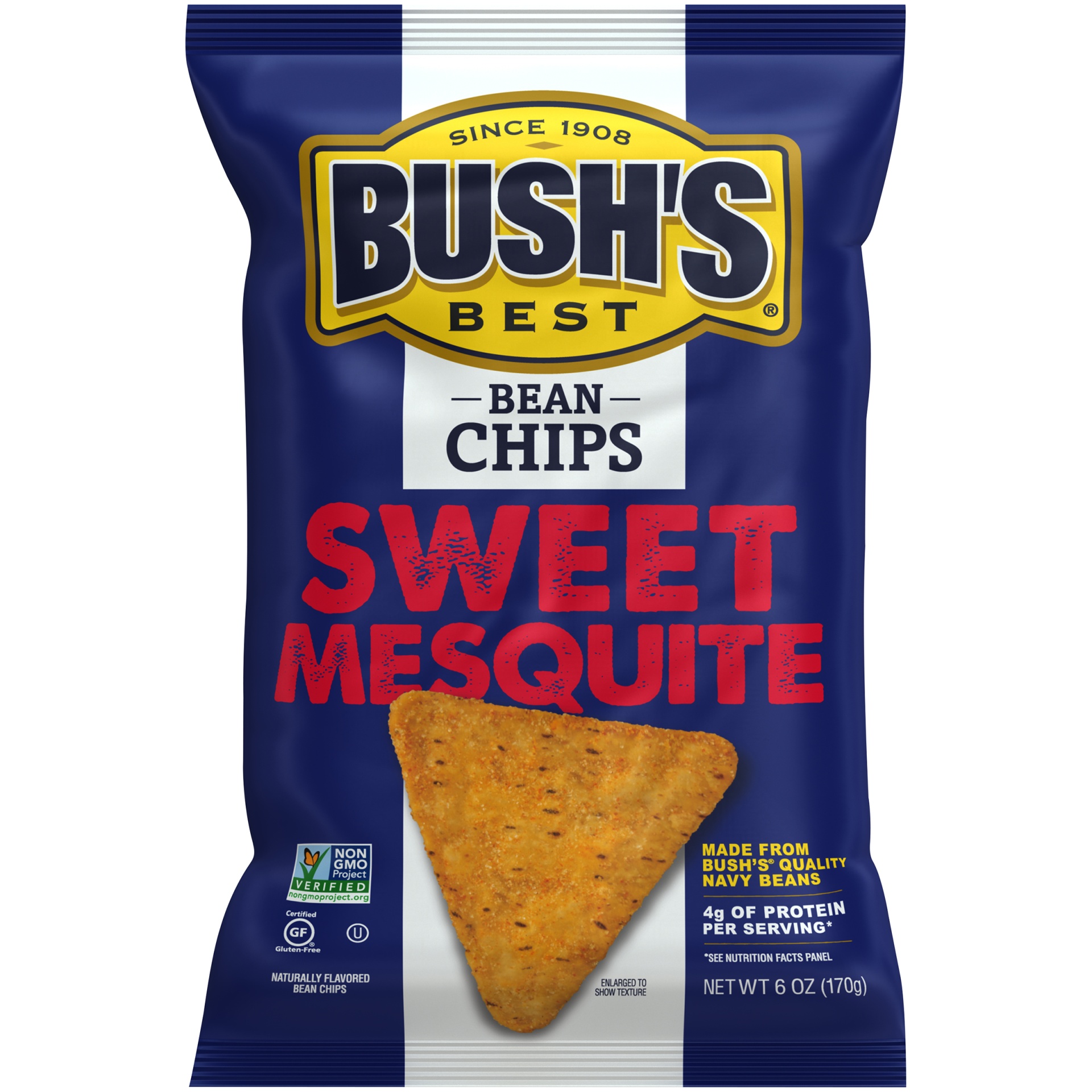 slide 2 of 6, Bush's Best Sweet Mesquite Bean Chips, 5 oz