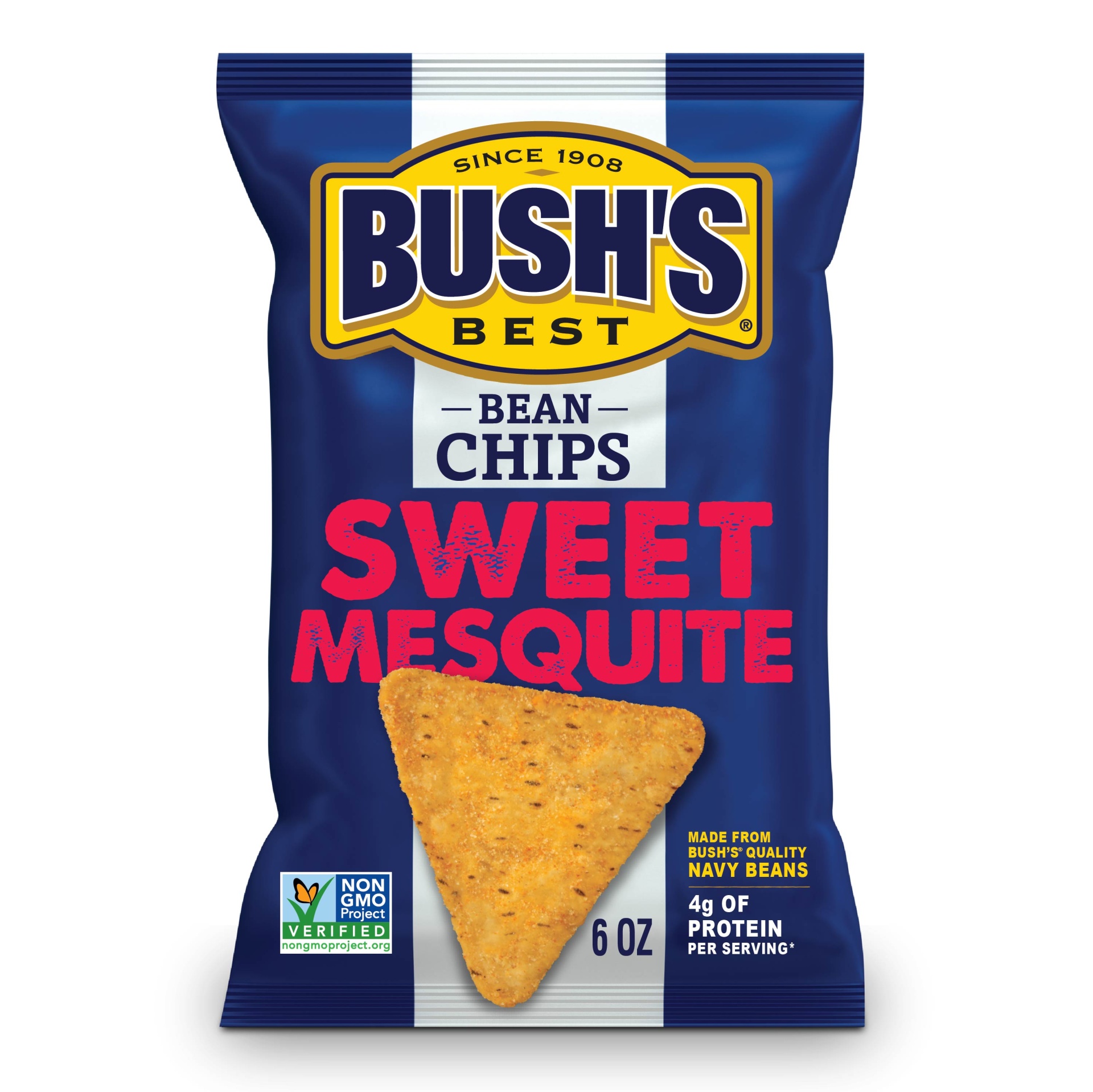 slide 1 of 6, Bush's Best Sweet Mesquite Bean Chips, 5 oz