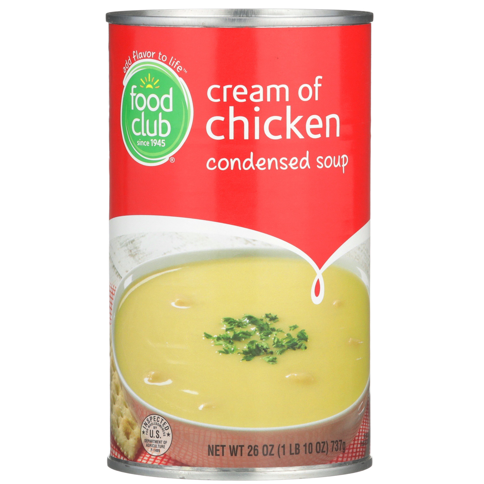 slide 1 of 6, Food Club Cream of Chicken Soup Condensed, 26 oz