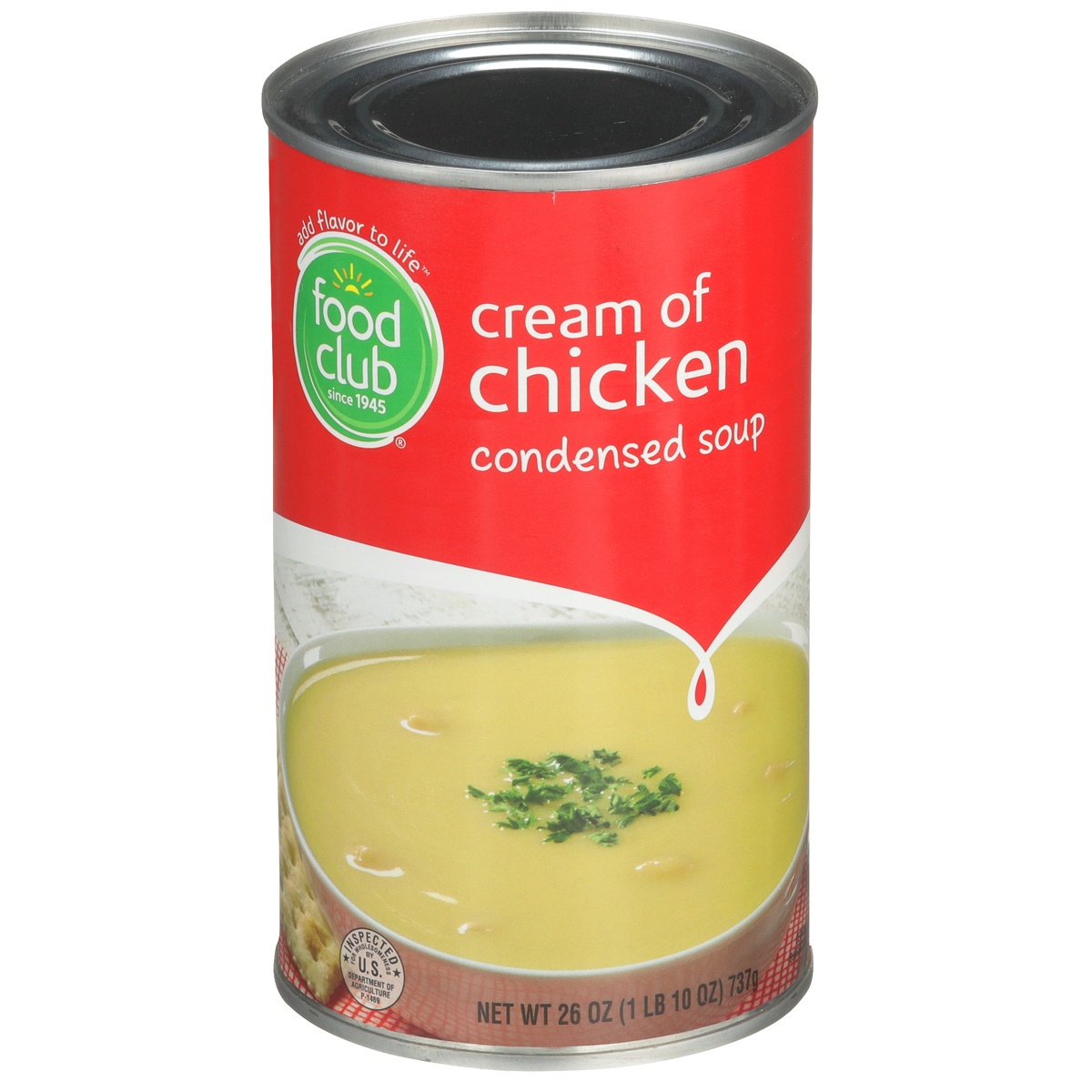 slide 1 of 6, Food Club Cream of Chicken Soup Condensed, 26 oz