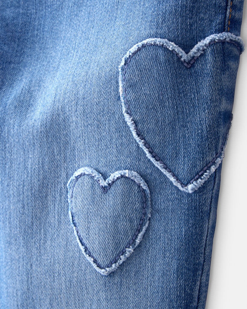 slide 3 of 3, Oshkosh Girls Denim Skinny Jeans - Blue Blue 4, 1 ct