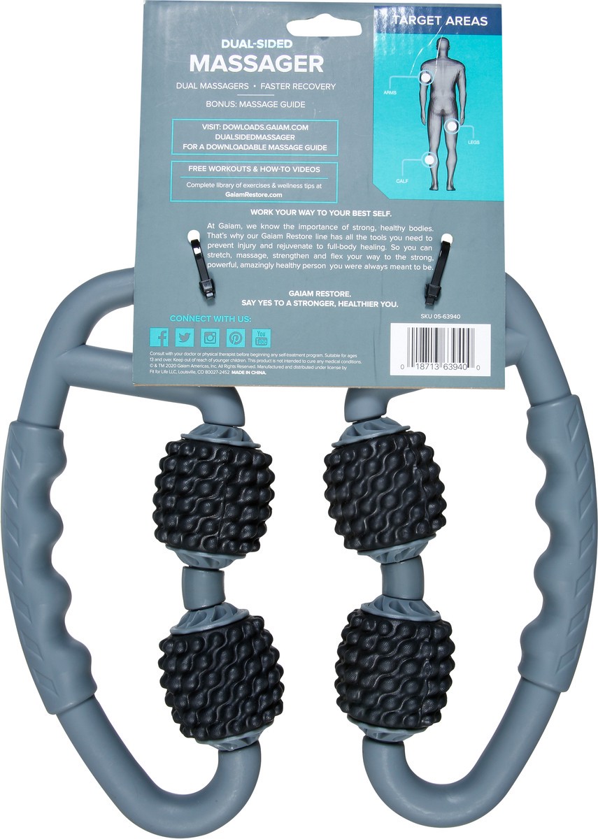 slide 4 of 12, Gaiam Restore Dual-Sided Massager 1 ea, 1 ct