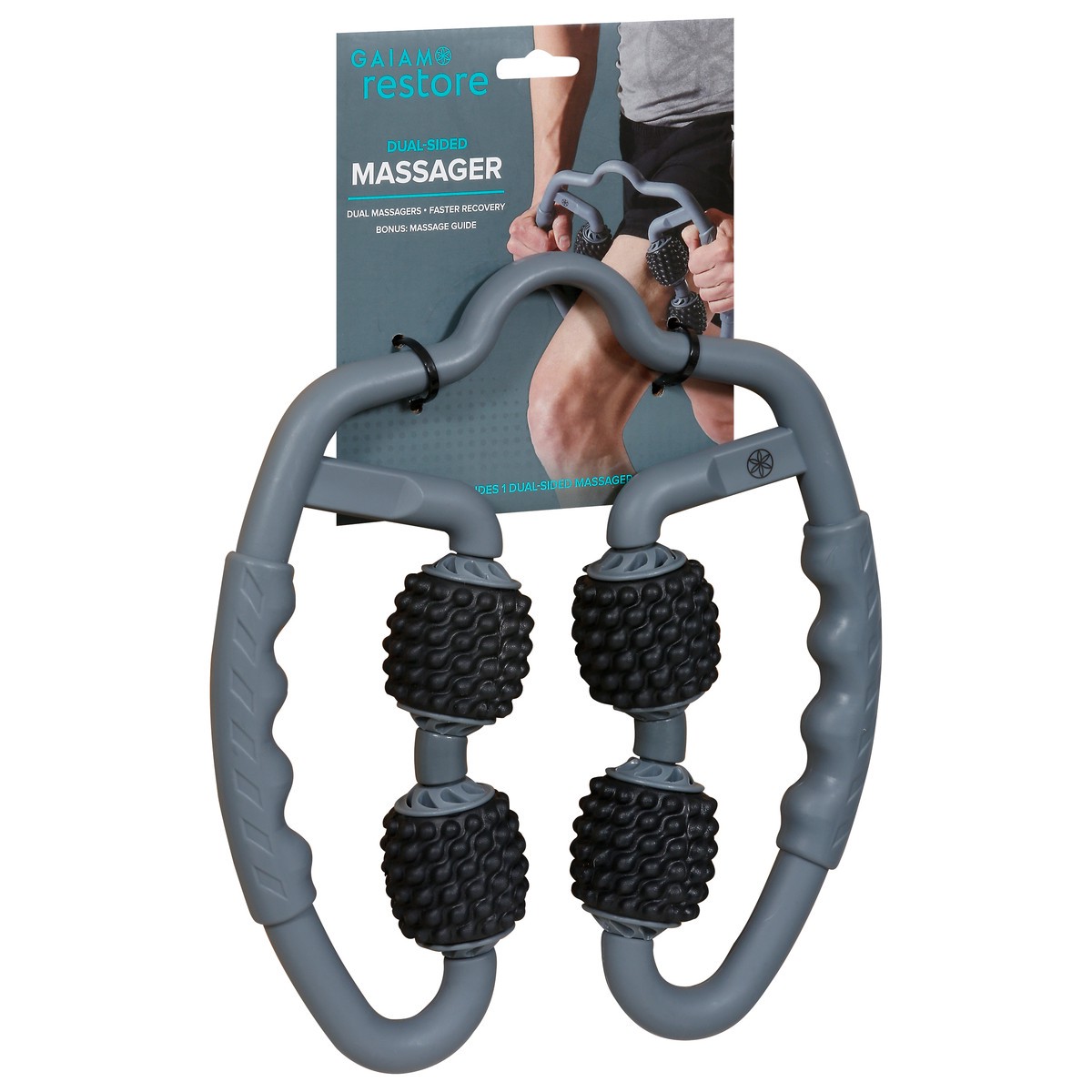 slide 12 of 12, Gaiam Restore Dual-Sided Massager 1 ea, 1 ct