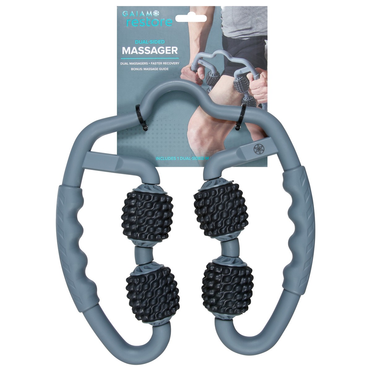 slide 2 of 12, Gaiam Restore Dual-Sided Massager 1 ea, 1 ct