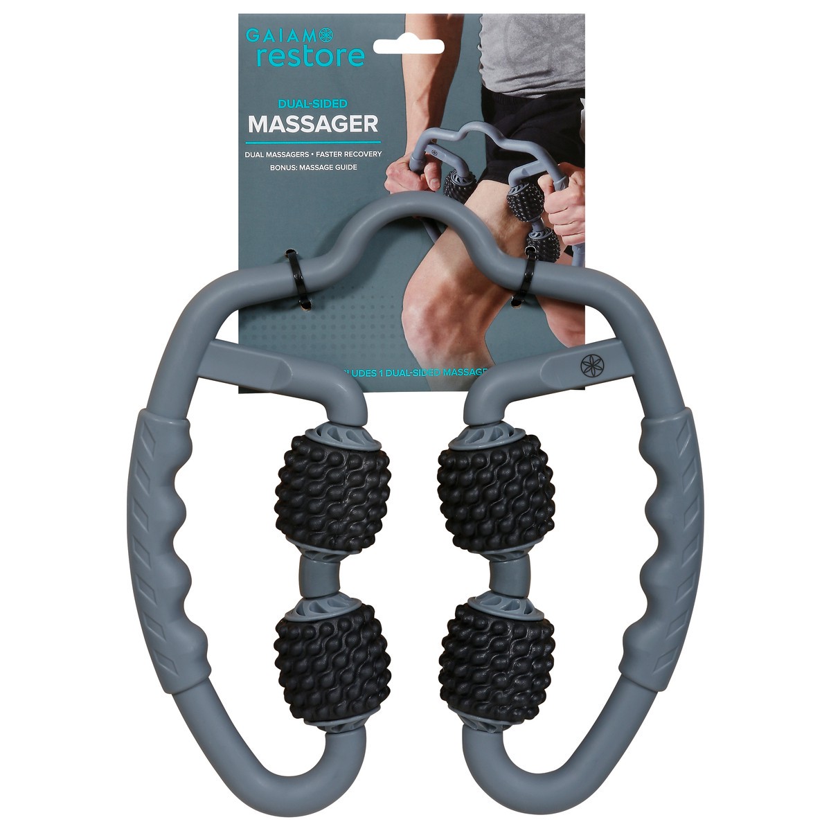 slide 1 of 12, Gaiam Restore Dual-Sided Massager 1 ea, 1 ct