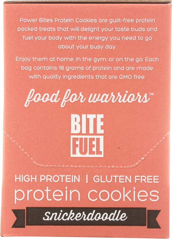 slide 1 of 1, Bite Fuel Power Bites Protein Cookies, Snickerdoodle, 3 Oz, 3 oz