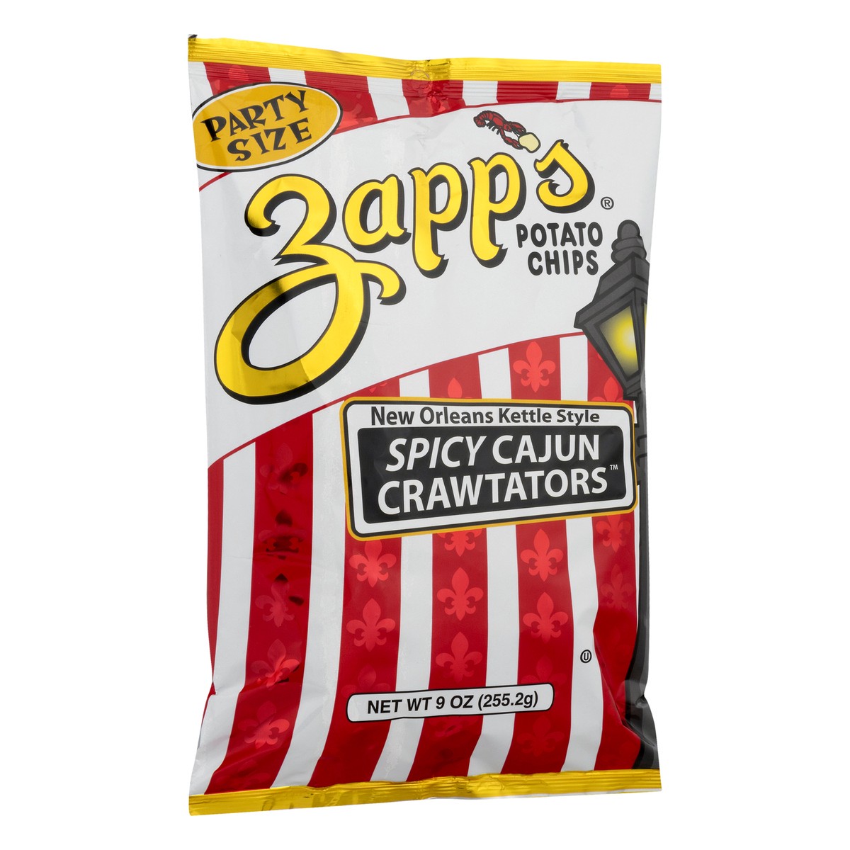 slide 4 of 9, Zapp's Party Size New Orleans Kettle Style Spicy Cajun Crawtators Potato Chips 9.0 oz, 9 oz