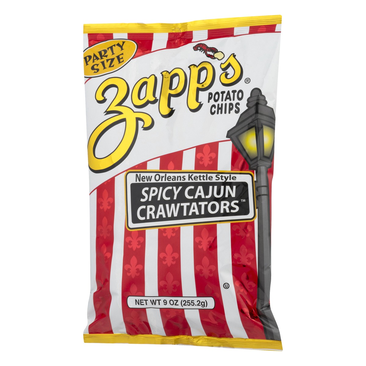 slide 5 of 9, Zapp's Party Size New Orleans Kettle Style Spicy Cajun Crawtators Potato Chips 9.0 oz, 9 oz