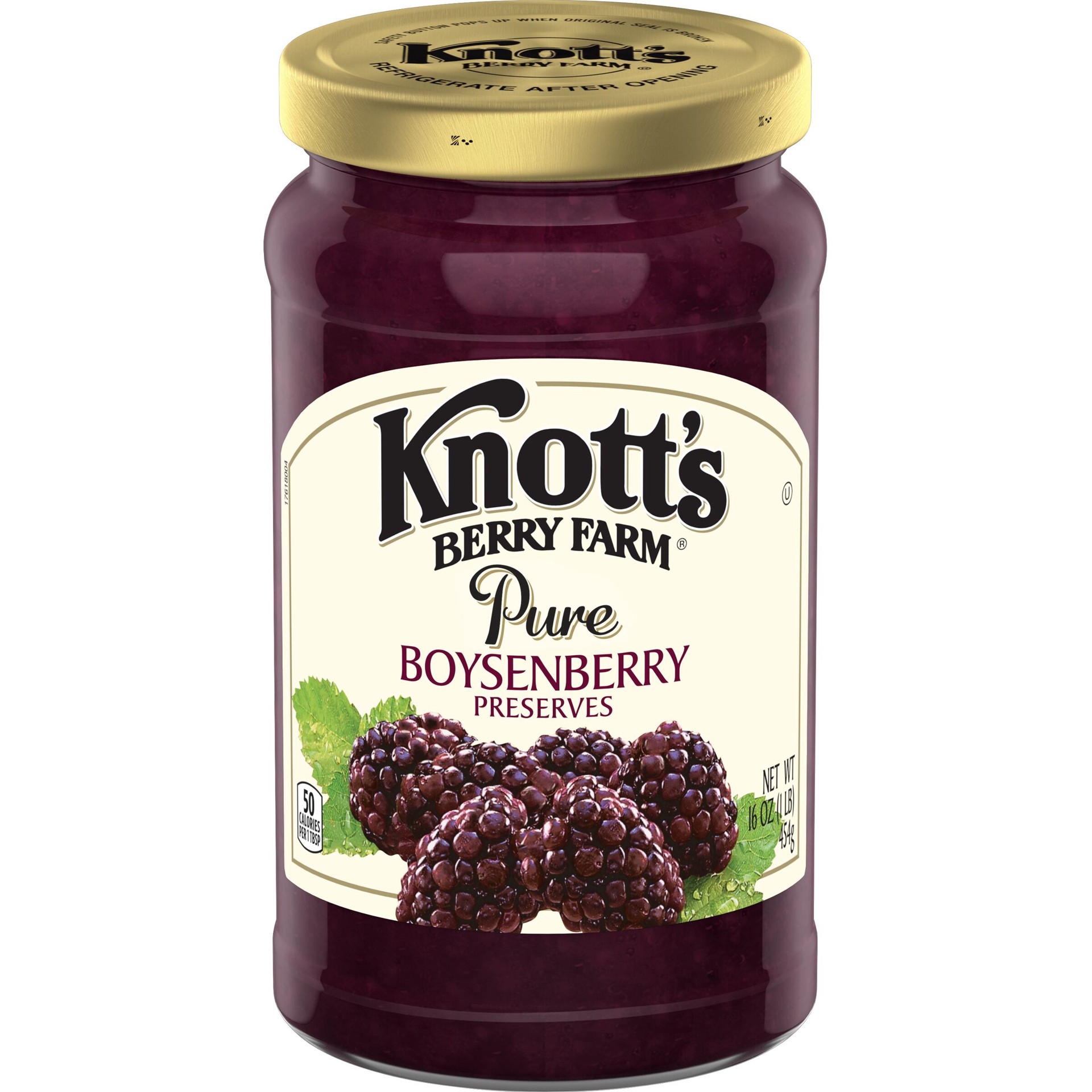 slide 10 of 10, Knott's Berry Farm Pure Boysenberry Preserves, 16-Ounce, 16 oz