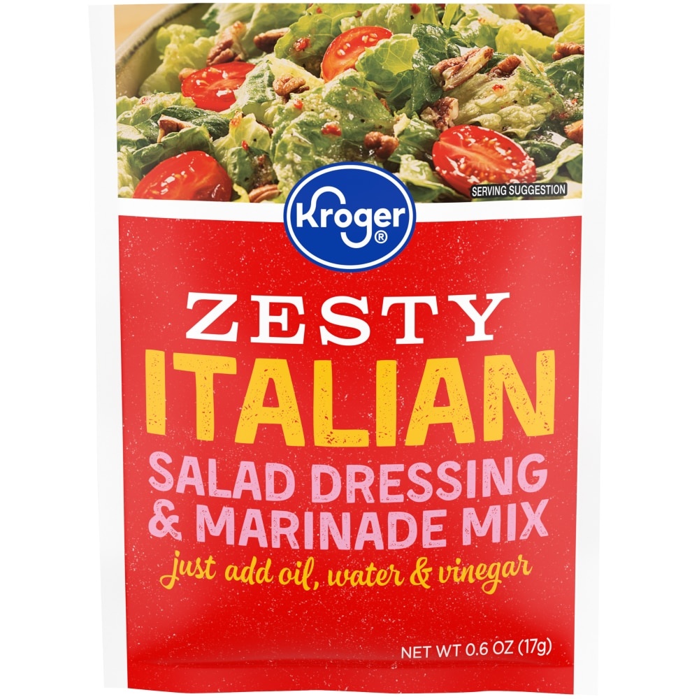 slide 1 of 1, Kroger Salad Magic Zesty Italian Salad Dressing Mix, 0.6 oz