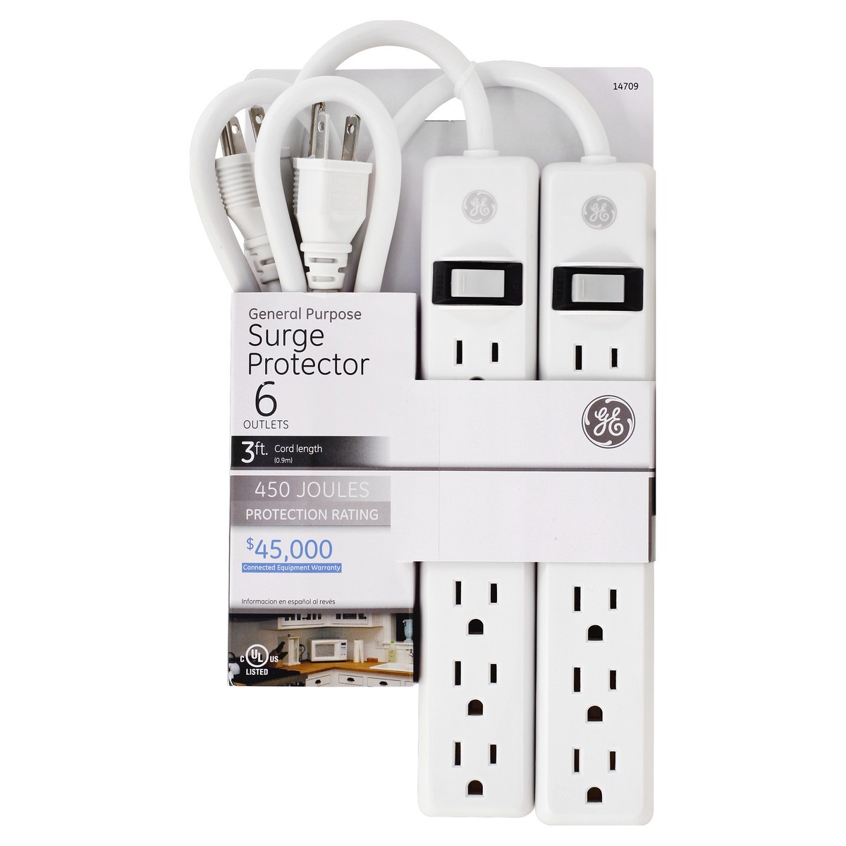 slide 2 of 3, GE Surge Protector 1 ea, 1 ct