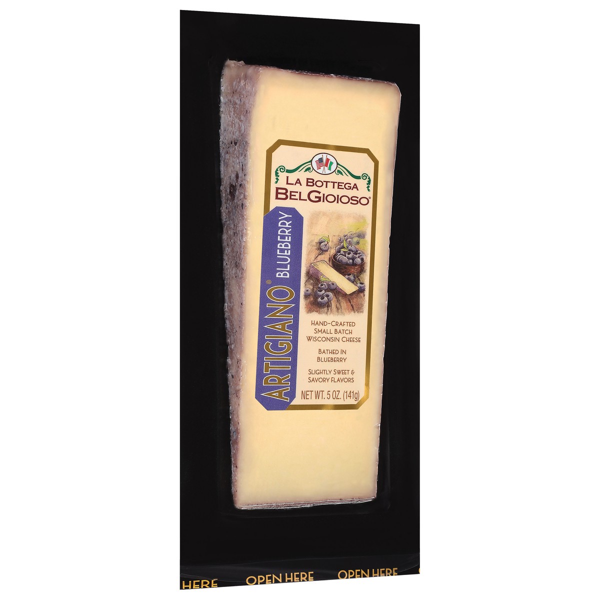 slide 2 of 9, La Bottega BelGioioso Small Batch Hand-Crafted Wisconsin Artigiano Blueberry Cheese 5 oz, 5 oz