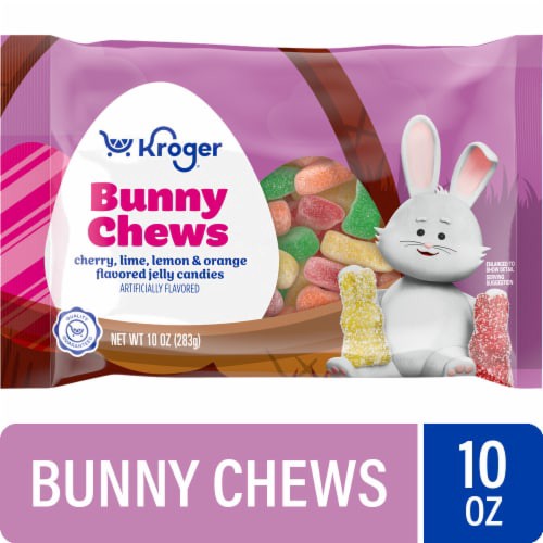 slide 1 of 1, Kroger® Assorted Bunny Chews Mix Gummy Candy, 10 oz