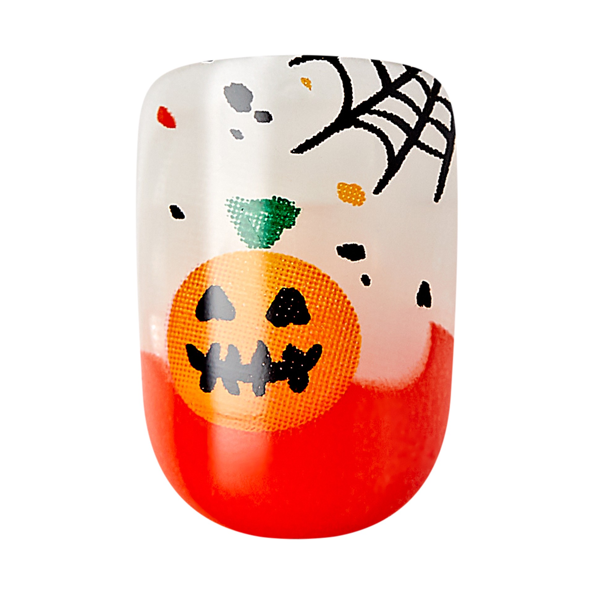 slide 4 of 5, imPRESS Press-On Nails, Halloween, No Glue Needed, Black, Short Square Shape, 33 Ct., 30 ct