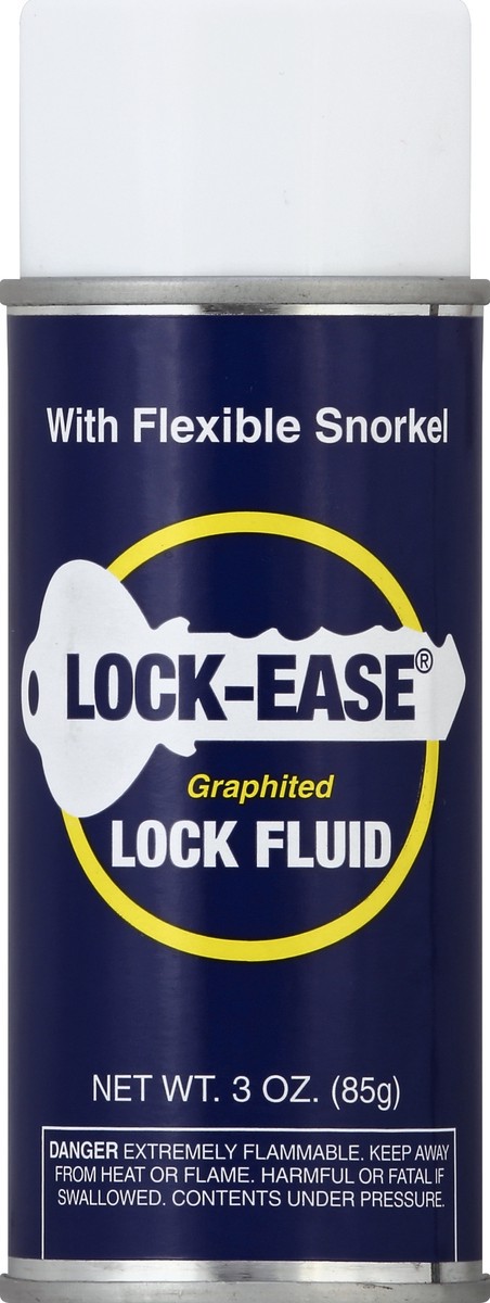 slide 2 of 2, Lock-Ease Graphited Lock Fluid Aerosol Spray, 3 oz