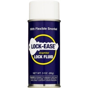 slide 1 of 2, Lock-Ease Graphited Lock Fluid Aerosol Spray, 3 oz