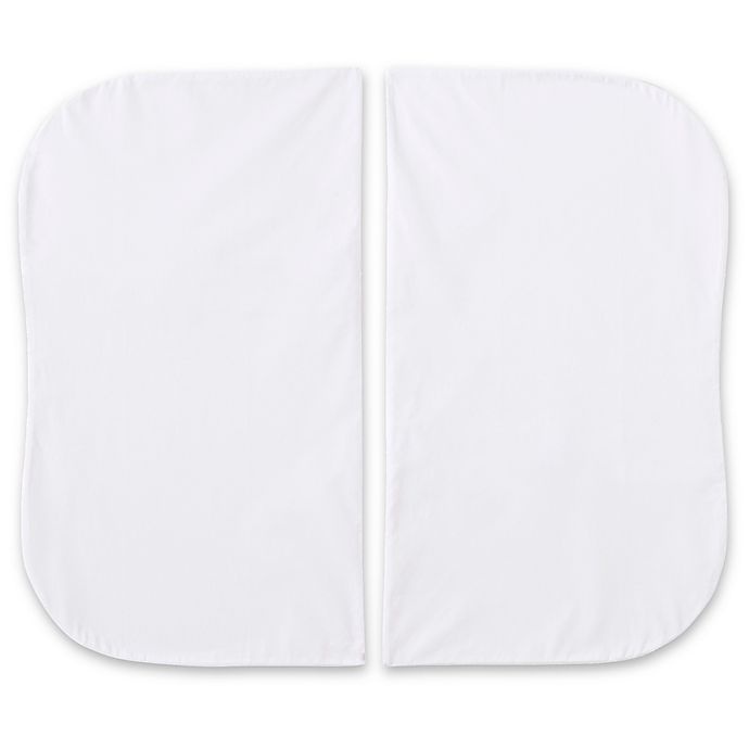 slide 1 of 2, HALO Bassinest Twin Sleeper Cotton Fitted Sheets - White, 2 ct