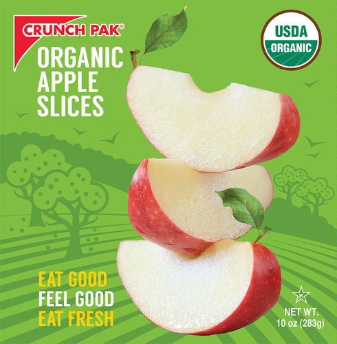 slide 1 of 1, Crunch Pak Organic Sweet Apple, 10 oz