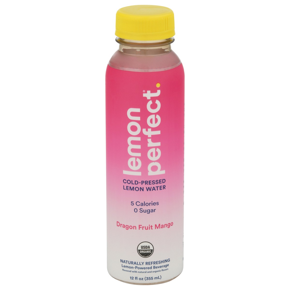 slide 1 of 9, Lemon Perfect Cold-Pressed Dragon Fruit Mango Lemon Water 12 fl oz, 12 fl oz