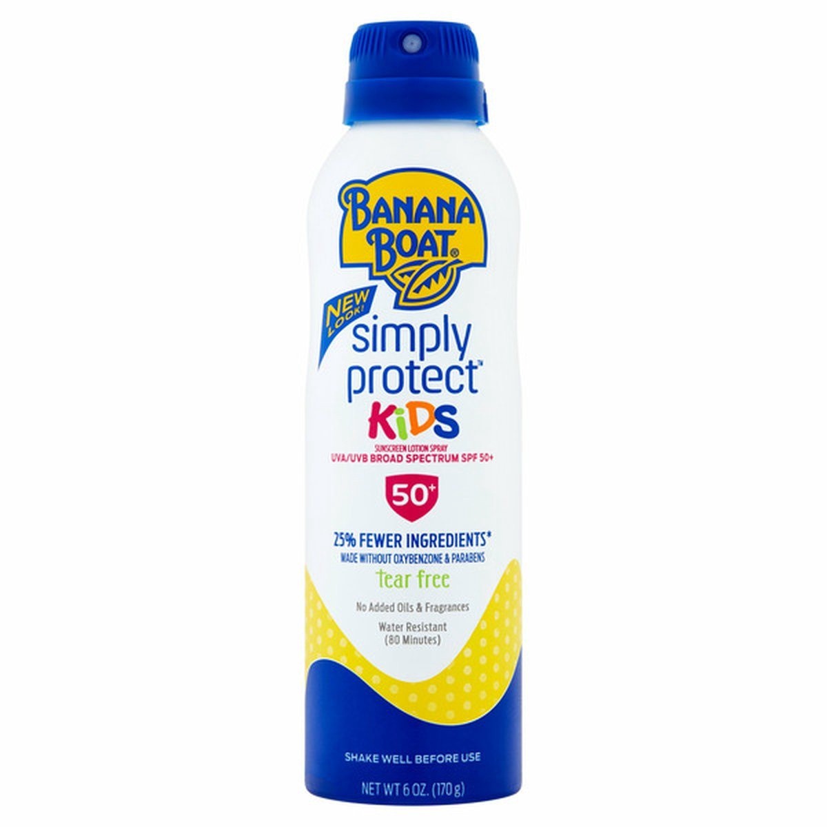 slide 1 of 1, Banana Boat Sunscreen Lotion Spray, Kids, Uva/Uvb Broad Spectrum Spf 50+, 6 oz