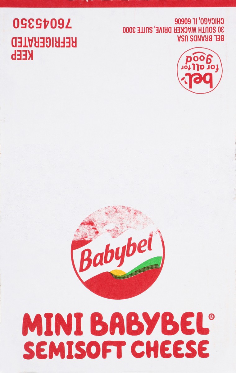 slide 6 of 10, Babybel Mini Light Semisoft Cheese 30-0.75 oz Packs, 30 ct