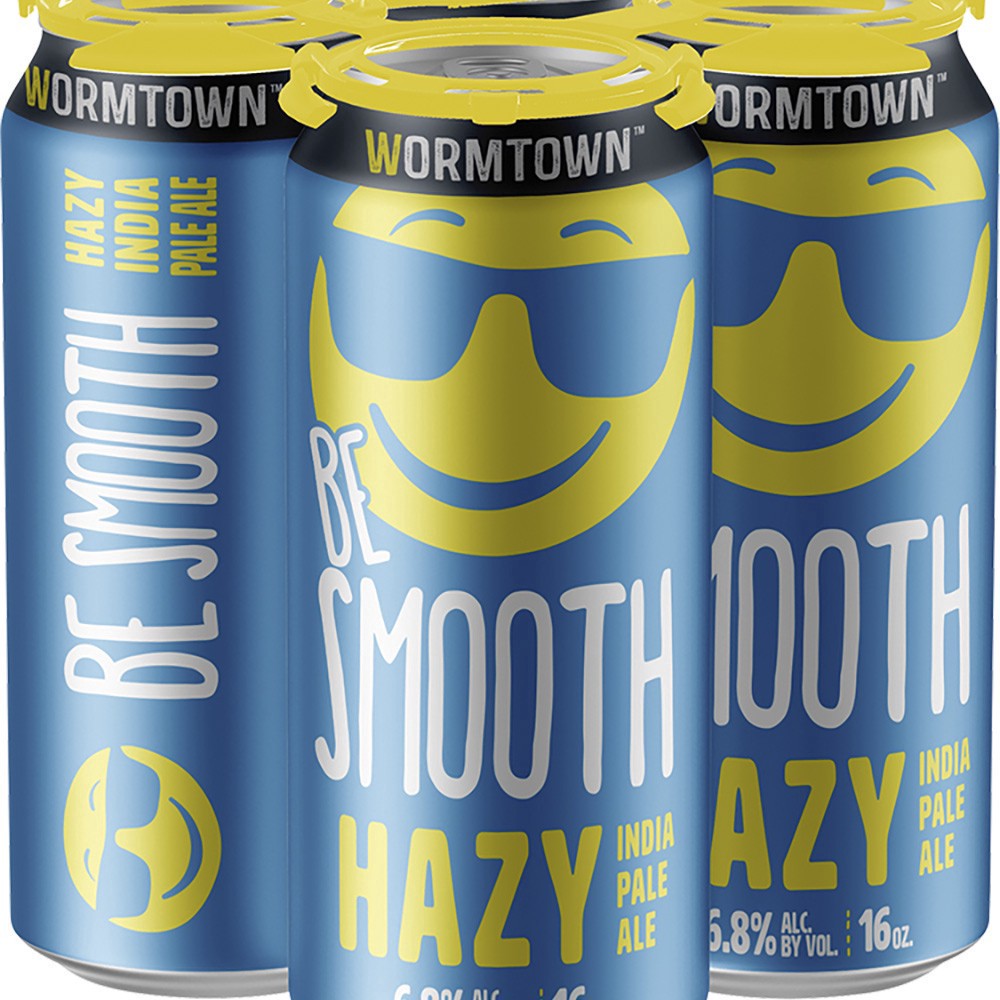 slide 1 of 1, Wormtown Be Smooth Hazy Ipa, 4 ct; 16 oz