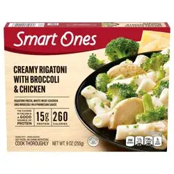 Smart Ones Creamy Rigatoni with Broccoli & Chicken Frozen Meal, 9 oz Box
