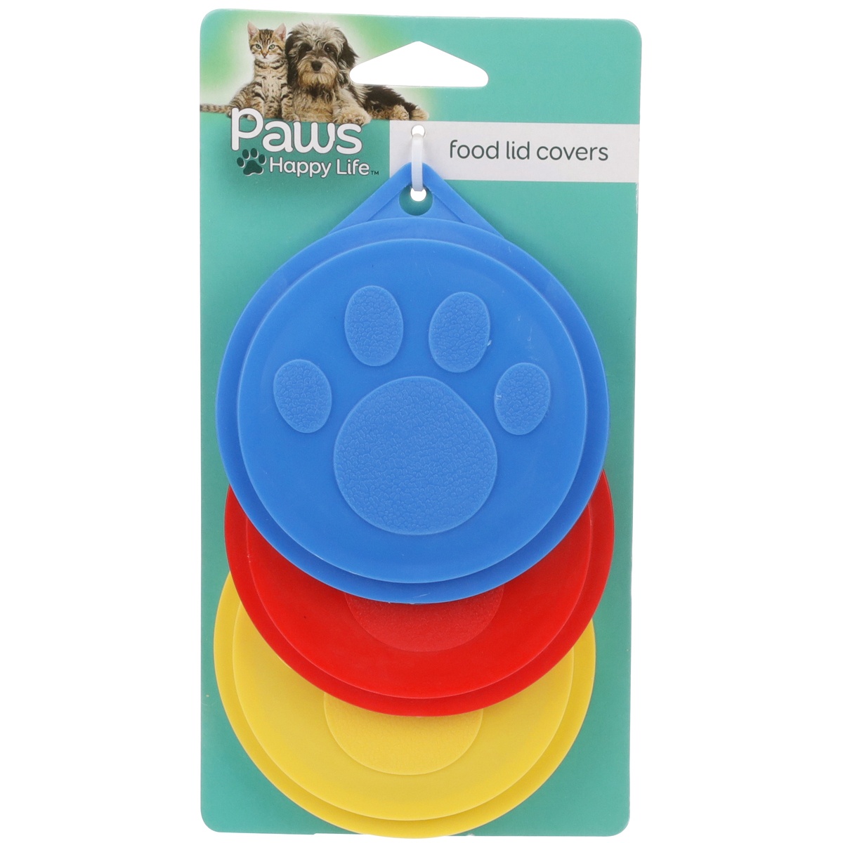 slide 1 of 1, Paws Happy Life Paws Pet Food Lid Covers, 3 ct