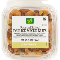 slide 1 of 1, Roasted Salted Deluxe Mixed Nuts, 6.5 oz