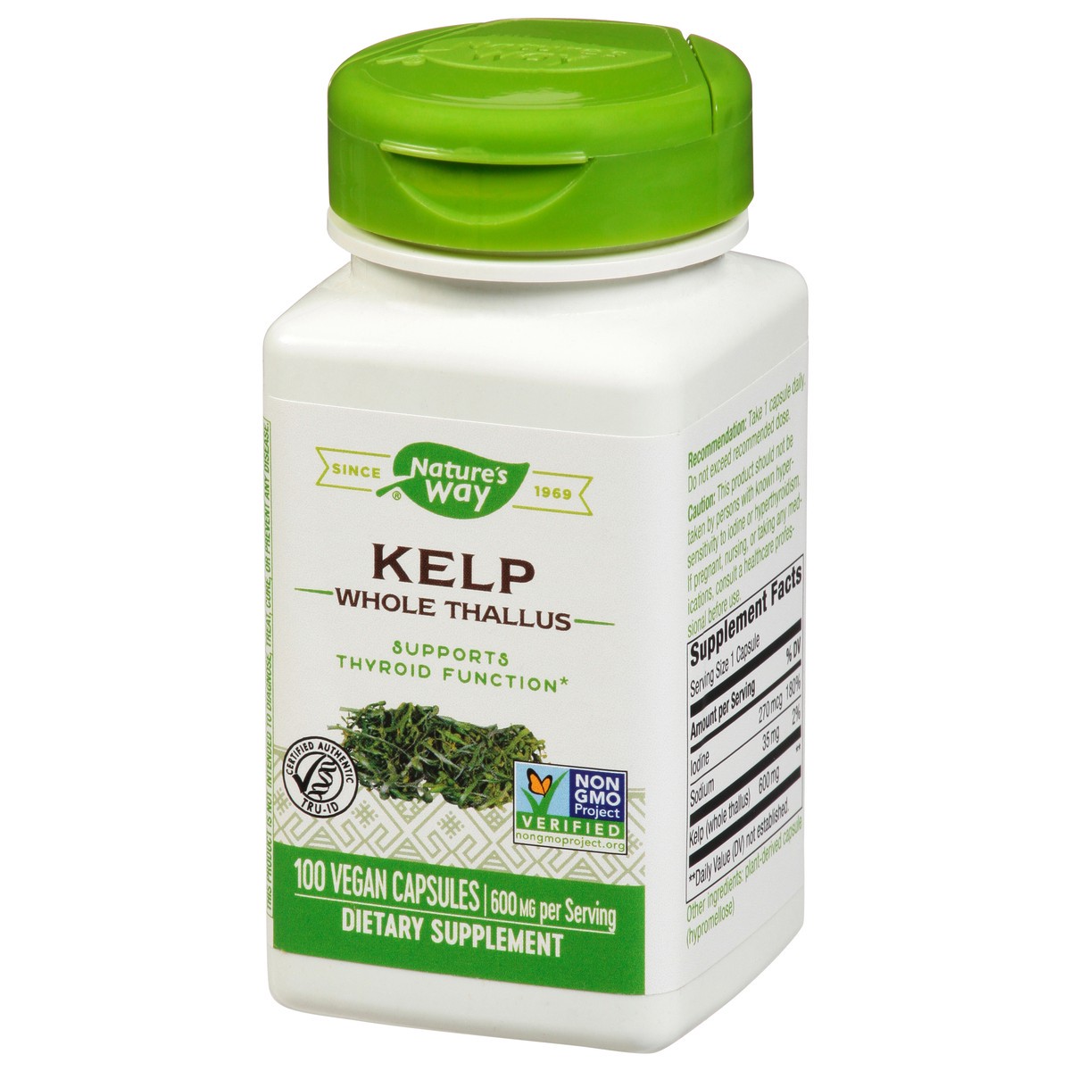 slide 2 of 9, Nature's Way 600 mg Whole Thallus Kelp 100 Capsules, 100 ct